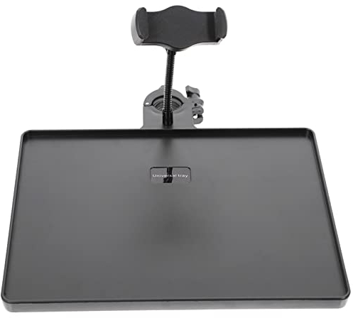 Milisten Stand Rack Holder Shelf On Clamp-on Sound Tray Live Phone Chat Broadcast Microphone Bracket for Streaming Card Music Alloy Clamp Room