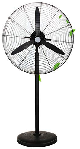 Natliedop Ventilador de pie,Ventilador eléctrico de aire frío Ventilador industrial de pie con motor potente y 3 aspas para almacenes comerciales, residenciales y agrícolas