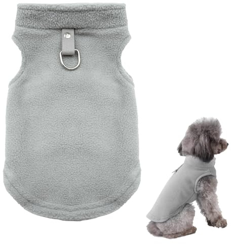 Pull en peluche doux Gris pour chien Hiver et Noël