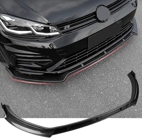 Auto Frontspoiler für Golf 7 7.5 Mk7 GTI GTD 7R 2014-2019,Front Spoilers Frontstoßstange Spoiler Vorderen Stoßfänger Spoiler Frontstoßstangenlippe Spoiler