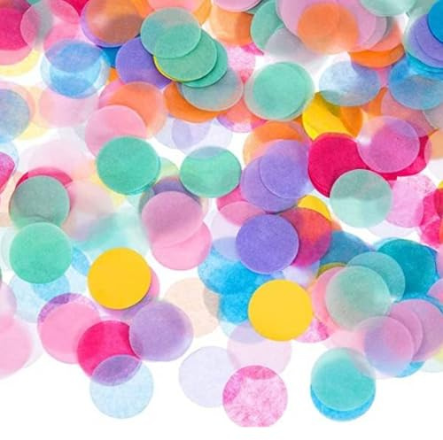 60g Konfetti Bunt,Geburtstag Glitzer Rund Pastell Papier Deko Pastellfarben Hochzeit Streudeko Confetti Glitzerndes Tischkonfetti Dekorationen für Fasching Abschluss Tischdekoration Partydekoration