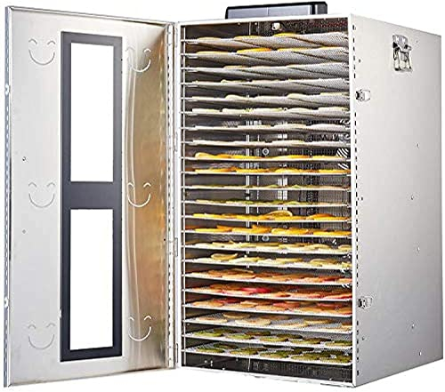 Déshydrateur alimentaire à 18 plateaux en acier inoxydable sans BPA, réglage de la température de 30 à 90 °C, 24 heures maximum, séchoir à fruits avec livre de recettes gratuit, déshydrateur pour