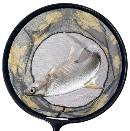 Besreey Équipement de pêche à la truite, filet de pêche à la truite Nano Mesh 35/40/45 cm Épuisette de bassin Épuisette de bassin épaississante, séchage rapide, filet de pêche portable pour truite