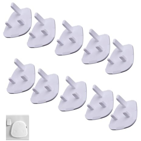 10-Piece Childproof Electrical Outlet Protectors, Home and School Safety Socket Covers, Secure Plug Guards, Protective Caps for Kids, Safety Covers for Sockets in Homes and Educational Settings