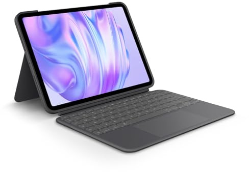 Logitech Combo Touch iPad Pro 11 Pouces (M4)(2024) Keyboard Case - Clavier rétroéclairé détachable avec béquille, Frappe Confortable, Mode Multi-Usage - QWERTY
