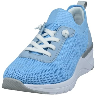 bugatti Damen Sandaletten, Frauen Sandalen,Sommersandalen,bequem,flach,Sommerschuhe,Freizeitschuhe,offene Schuhe,Light Blue (4200),40 EU/EU UK