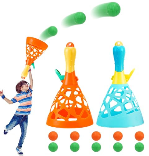 Zexint Children's Indoor Sports & Outdoor Fun Party Game Toy with 2 Toss Baskets and 10 Balls, for Boys and Girls Aged 5-12 Years Old
