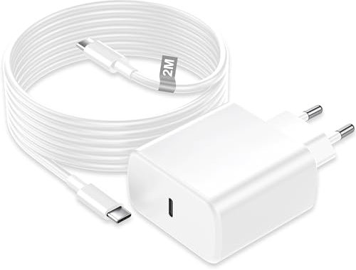 Chargeur Charge Rapide 45W pour Samsung Galaxy S24/S23/S22/S21 Ultra/S20/S20+/Note 20/10/9/8/A73/A53/A52/S10/S9, Chargeur Rapide avec Câble 2M USB C Adaptateur Secteur USB C Chargeur Type C