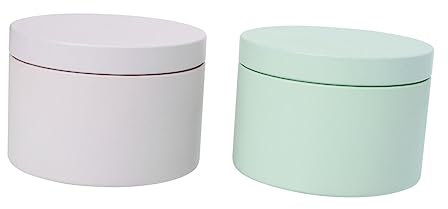 DIYEAH 2pcs Candle Jars Sweet Cart Jars Tinplate Candle Making Container Biscuit Boxes Handmade Tins