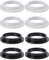 TOZBLEU Pantallas para lámparas,8 pcs Anillo Reductor de Pantalla de Lámpara E27 40MM, Plástico Accesorios de Pantalla Adaptador de Reductor de Anillo E27 para Lámpara de Mesa, Lámparas de Techo