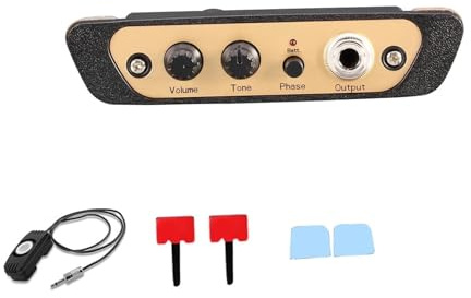 Professionelle Leistung Gitarre Tonabnehmer Cajon Box Drum Preamp Pickup Musikinstrument Pickup Mit Mikrofon 1/4 Zoll Ausgang Gitarre Pickup