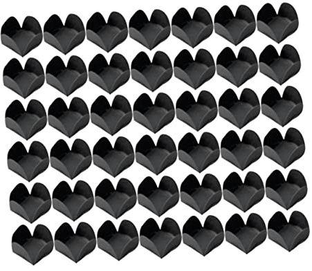 EPIGEIST 200 Vasos de Papel para Chocolate Color Negro, Resistentes Grasa Grado Alimenticio, Ideales para Bodas y Fiestas