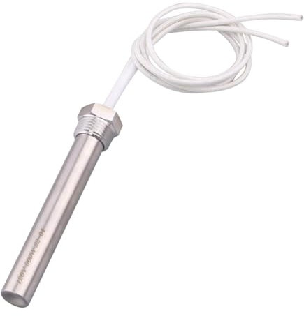 MQODLFP Calentador de inmersión 120 V 300 W, elemento calefactor de varilla caliente roscado de 1/2 PB para uso en equipos químicos y otras aplicaciones