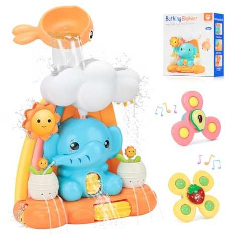 Bath Toys for Toddler, CS COSDDI Baby Bath Toys for 2 3 4 Year Old, Kids Bath Water Toys Toddler Bath Water Toy for Boys Girls Baby Sensory Toys