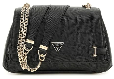 GUESS Rosalba Convertible Xbody Flap Bag Black