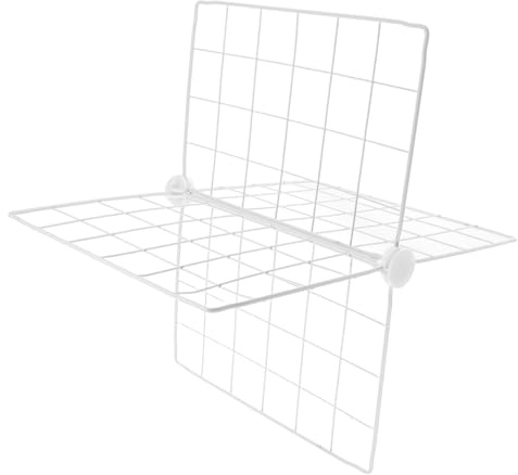 CLISPEED Divisorio Ottimizza Spazio in Ferro Bianco per Congelatore Design a Griglia Traspirante Organizer Regolabile e Mantiene Freschi Alimenti e Bevande per Frigoriferi e Freezer