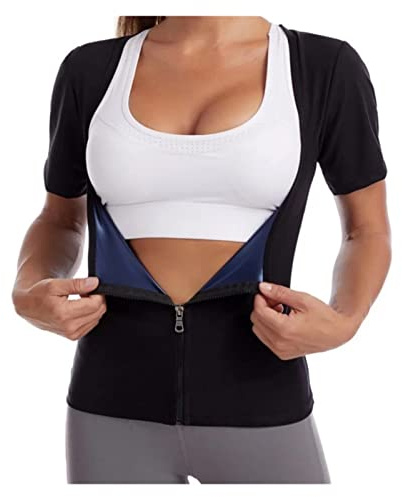 Ladies' Fitness Body Shaping Sauna Suit Slimming Waist Trainer Abdomen Sweatsuit Sport Fat Burning Shapewear