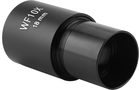 Yctze DM-WF001 10X Widefield Okular 23,2 Mm Biologiska Mikroskop | Förbättrad Ljusstyrka och Komfort | Passar Standardsammansatta Mikroskop | Vetenskaplig Forskning och Utbildning