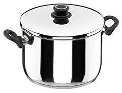 LACOR 85120 - Olla con Tapa Estudio 20 Acero Inoxidable - Uso Profesional | En acero inoxidable, para cocidos y grandes cantidades; ideal para cocina profesional y uso diario en casa, para el día a día