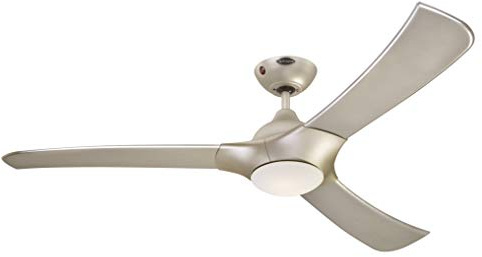 78270 Techno 132 cm Titanium, Deckenventilator mit Gleichstrommotor, LED-Beleuchtung mit Opal-Milchglas