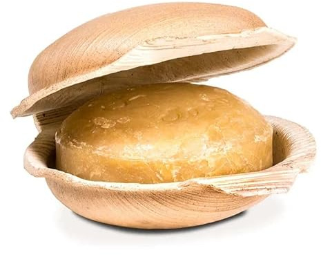 Holy Lama Natural Handmade Ayurvedic Turmeric Vegan Soap for Hand & Body - Curcuma 1 x 100g Round Bar