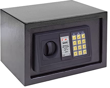 DEMA Möbeltresor 12 L 31x20x20 cm - Wandtresor, Wandsafe, Geldschrank, Safe - Digital, Sicher, Robust - Für Zuhause, Büro, Schmuck, Dokumente