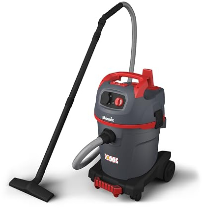 starmix uClean ARDL-1432 EHP – Industriesauger Staubklasse L mit autom. Filterabreinigung, M-Filter, Gerätesteckdose & stufenloser Drehzahlregelung – 1400 W, 32 L Nass-/Trockensauger | Made in Germany