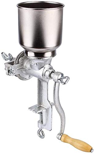 Manual Corn Mill, Portable Grain Mill Coffee Grinder Grinder Powder Machine, Flour Flour, Wheat Grain, Nut Mill, Cast Iron, Home, Kitchen