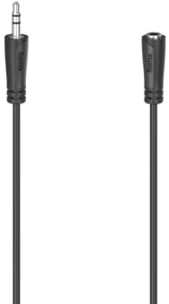 Hama Audio-Verlängerungskabel, 1,5 m, 3,5-mm-Klinken-Stecker, Stereo, Mehrfarbig