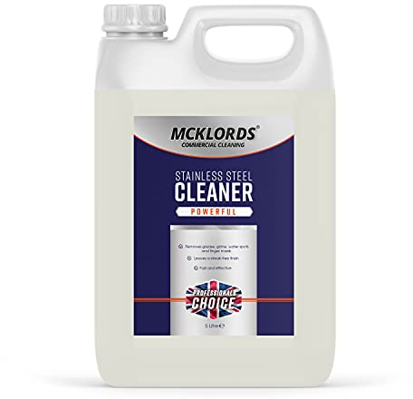 McKLords Stainless Steel Cleaner, 5 Litre Clear