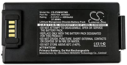 SCESMIA Batteria di ricambio per M-5070-A M-5066-A M-5067-A M-5068-A 861304 110300 9V 4200mA
