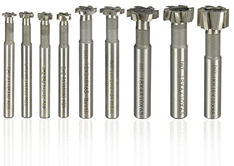 1pc T-Nut Fräser CNC Fräser 8-20mm HSS Schaftfräser Für Metallbearbeitung Keilnut Werkzeug Hartmetall Schaftfräser-18x5x10x65
