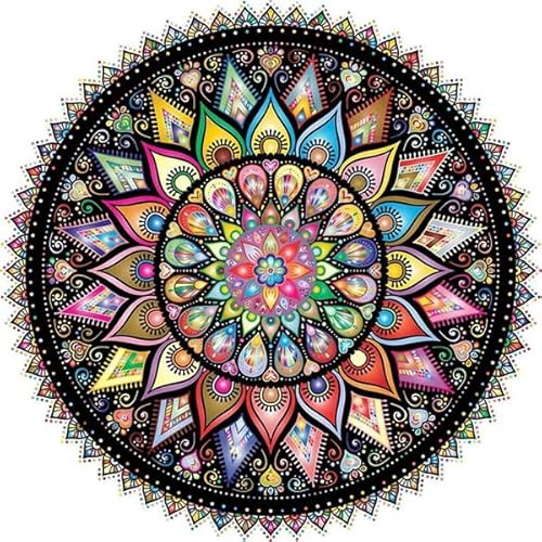 Huacan Diamant Painting Bilder Erwachsene Mandala Foto Diamond Paintings Voll Runde Bohrer Diamante Malerei Stickerei für Kinder Home Wall Decor 30x30cm