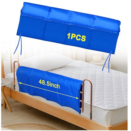 Mybow Coussin de protection pour rail de lit d'hôpital - Barrière de lit pour adultes et personnes âgées - Garde-corps de sécurité en mousse médicale pour berceau