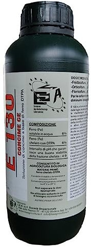 La zappa Concime fogliare DTPA E130 a base di ferro per orto e frutteti 1 lt