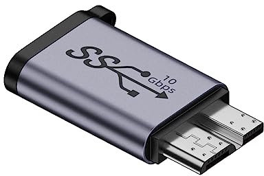USB B to Adapter,Mini Type C to Micro-B Cable Converter - Portable USB External Hard Drive Adapter, Hard Drive Cable Adapter for Hard Drive, Laptop Pfrank