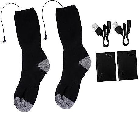 INOOMP Beheizte Socken Satz Polyestermaterial USB Wiederaufladbar Warme Strümpfe Für Winter Outdoor Skifahren Wandern
