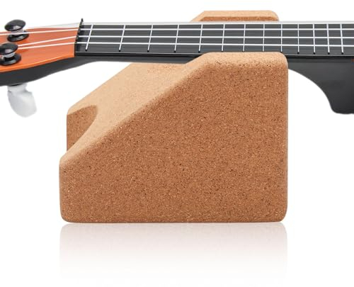 Gitarrenhals Stütze, Zwei Höhen Korkholz Gitarrenhals Halter, Gitarren Zubehör für Saiteninstrument, Ukulele, Violine, Banjo, Mandoline