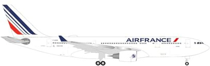 Herpa Modellflugzeug Air France Airbus A330-200 F-GCZE Colmar, Miniatur im Maßstab 1:500, Sammlerstück, Modell ohne Standfuß, Metall