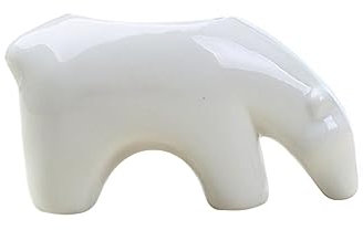 Amosfun 2 Pièces Vase d'animaux Cache-Pot Décoratif Jardinières pour Plantes D'intérieur Marmite Unique Pots à Bonsaï en Céramique Mini Conteneur Mini Bassin Les Amoureux Cactus Blanche