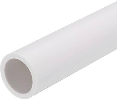 QUARKZMAN Tubo PVC 19,4mm(3/4) ID 25mm(1) OD 350mm Bianco Alta Resistenza Tubo Rigido Rotondo in PVC Tondo per Tubo Acqua Artigianato Cavo Manicotto
