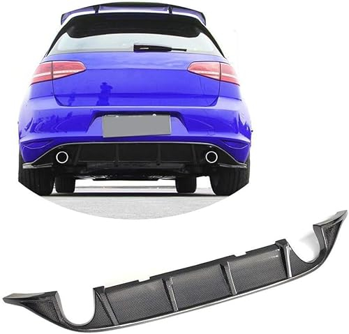 THOMIX Auto Heckstoßstange Diffusor für VW Golf VII 7 MK7 GTI 2014 2015 2016,Spoilerlippe Heckdiffusor,Auto Heckspoiler Heckstoßstange Lippe Hecklippe des Fahrzeugs Auto Zubehör