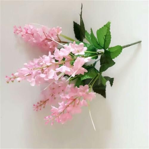 UTTASU Realistische Hyazinthen-Blumen, perfekt für Hochzeit, Zuhause und als Bürodekoration (rosa)