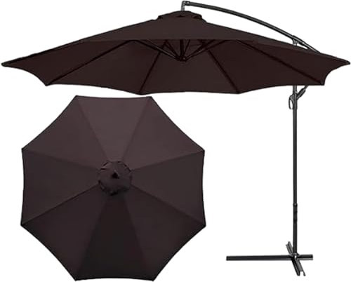 Sonnenschirm Ersatzbezug Bespannung Mit 200cm 270cm 300cm 6 Streben/8 Streben Abdeckung Gartenschirm Stoff Ersetzen Ersatz Bezug Outdoor Regenschirm Sonnenschutz Baldachin ( Color : 3 , Size : 3m 8rib