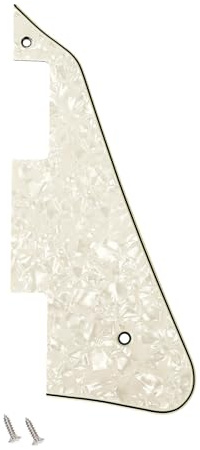 Banworks 4 strati Les Paul Pickguard LP Pickguard Scratch Plate 2 fori per chitarra elettrica per USA Gibson Les Paul LP JT/HB-05 Vintage White Pearl