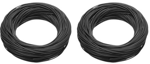 QUARKZMAN 26AWG Filo 26 Gauge Filo Intrecciato PVC Filo Di Collegamento, UL1007 Filo Di Rame Stagnato 30m/100ft Nero Per Filo Di Collegamento Interno