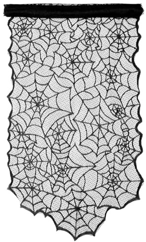 Halloween Tischläufer,Spinnennetze Halloween Tischdecke,Tischläufer Herbst,Spider Web Table Mat,50 cm × 200 cm,Parteiversammlung,Dinner Party Zubehörs,Perfekt für Halloween-Partys und Versammlungen