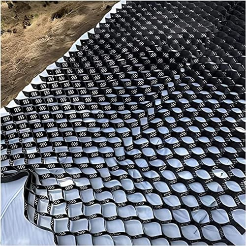 Caillebotis en plastique Grille de stabilisation du sol en plastique, système de pavés perméables for travaux de terrassement renforcés, grille géo de gravier de pois for camion léger Caillebotis stab