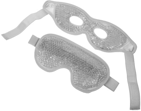 VICASKY 2 Stück Augen Kühlpads aus Pvc Gel mit Sticky Band zur Linderung von Kopfschmerzen für Sommerliche Abschlussstimmung Beim Sommerurlaub