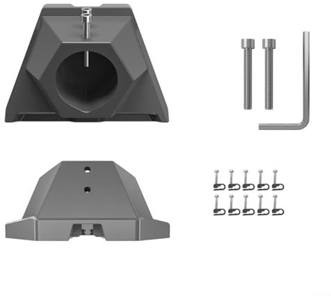 Gettimore Staffa di montaggio per tetto camper Starlink per parabola satellitare Gen 3 V3, resistente capacità di 226,8 kg per pali da 31-63,5 mm per installazione sicura di camper o rimorchio
